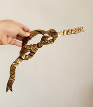 Load image into Gallery viewer, Solid Brass Bow Wall Swag

