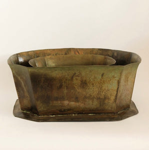Vintage Brass Jardiniere Planters