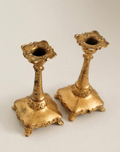 Load image into Gallery viewer, Antique Art Nouveau Candleholder Pair
