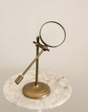 Load image into Gallery viewer, Solid Brass Magnifying Glass

