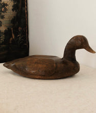 Load image into Gallery viewer, Vintage Carved Wood Duck Decoy
