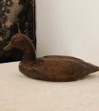Load image into Gallery viewer, Vintage Carved Wood Duck Decoy
