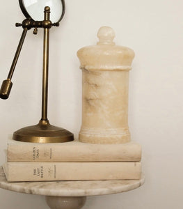 Antique Alabaster Apothecary Jar