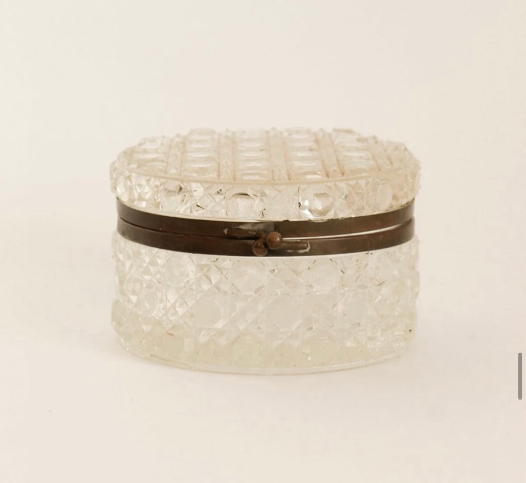 Antique Crystal Casket