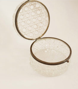 Antique Crystal Casket