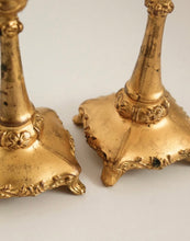 Load image into Gallery viewer, Antique Art Nouveau Candleholder Pair
