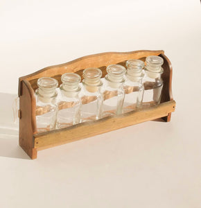 Vintage Wooden Spice Rack