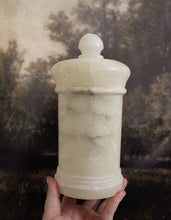 Load image into Gallery viewer, Antique Alabaster Apothecary Jar
