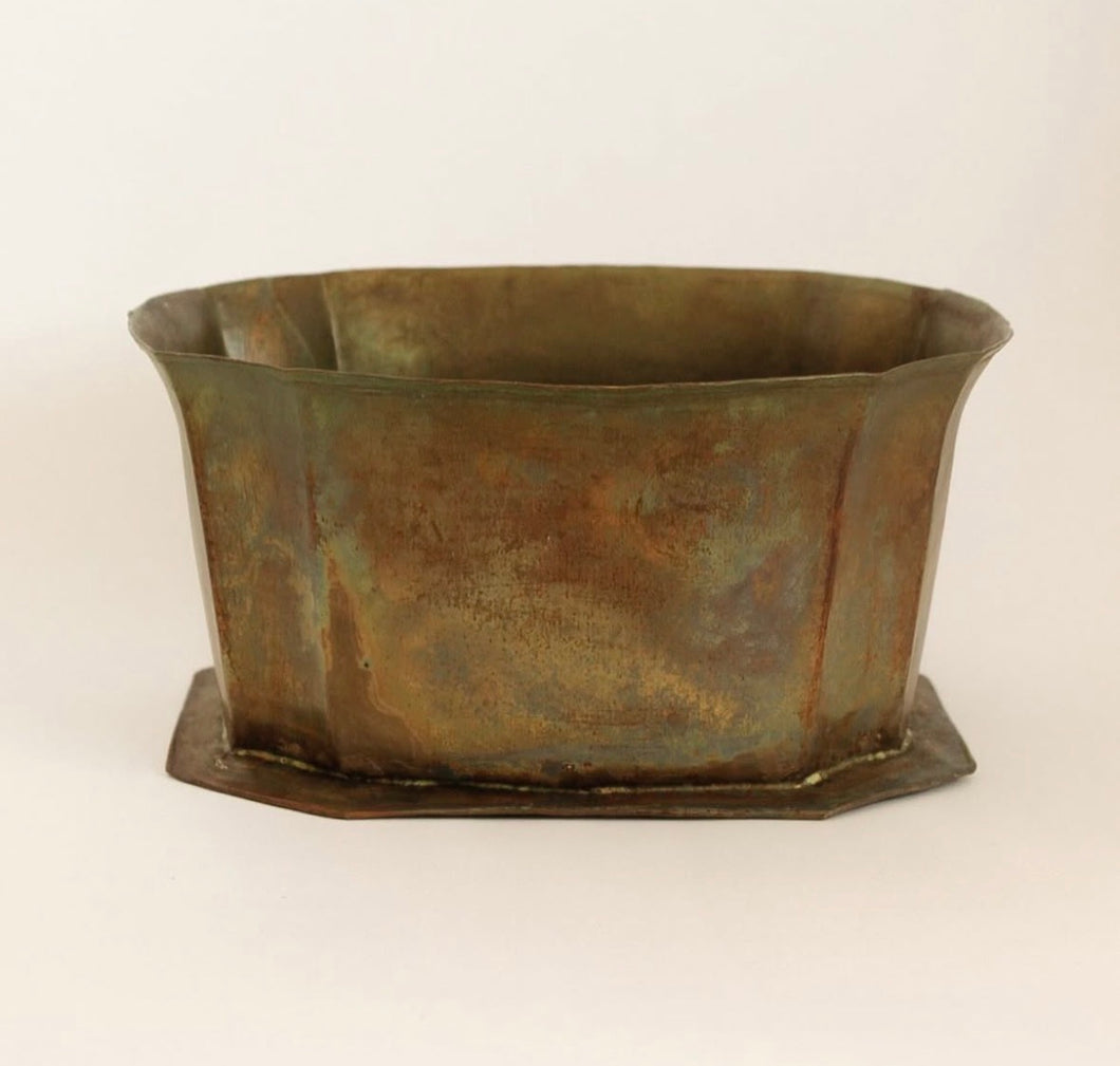 Vintage Brass Jardiniere Planters