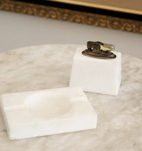 Load image into Gallery viewer, Vintage Alabaster Lighter &amp; Tray Set
