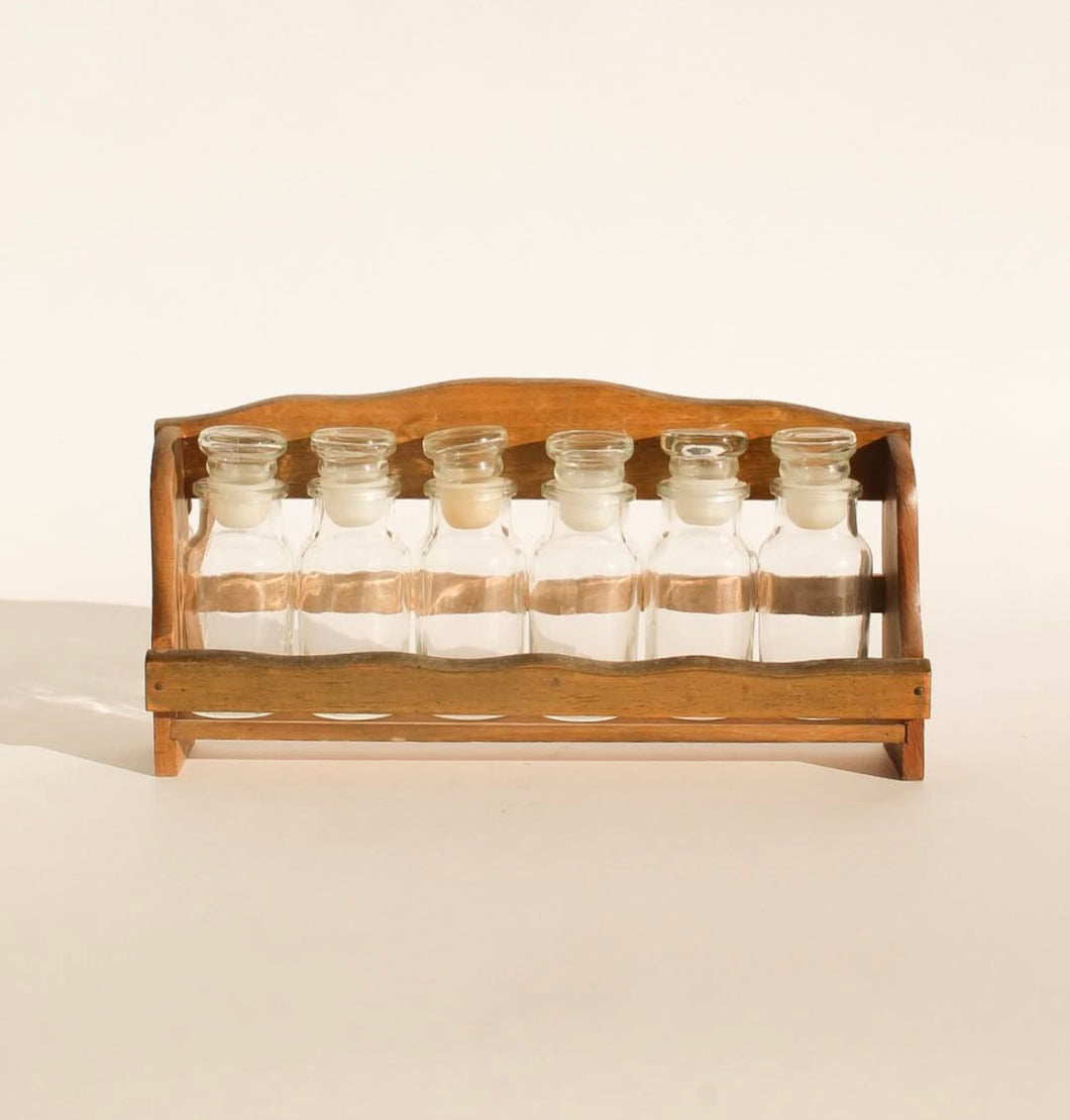 Vintage Wooden Spice Rack