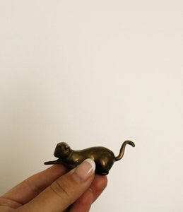 Solid Brass Cat Paperweights