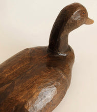 Load image into Gallery viewer, Vintage Carved Wood Duck Decoy
