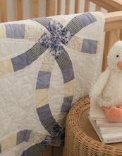 Load image into Gallery viewer, Vintage Blue &amp; Yellow Quilt
