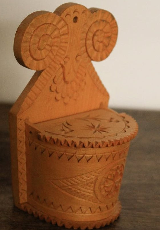 Vintage Wooden Salt Cellar
