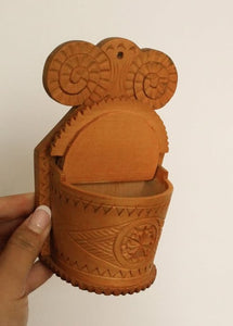 Vintage Wooden Salt Cellar